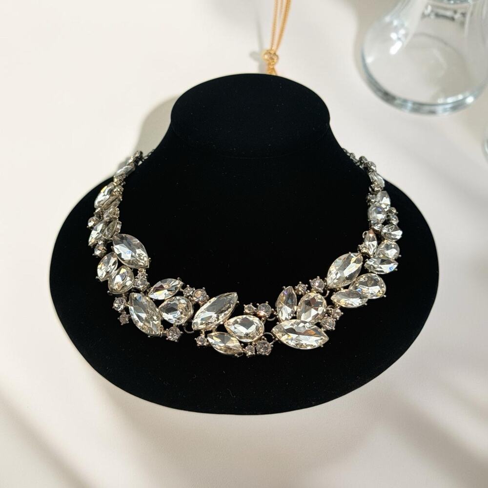 Natasha Rhinestone Choker Statement necklace